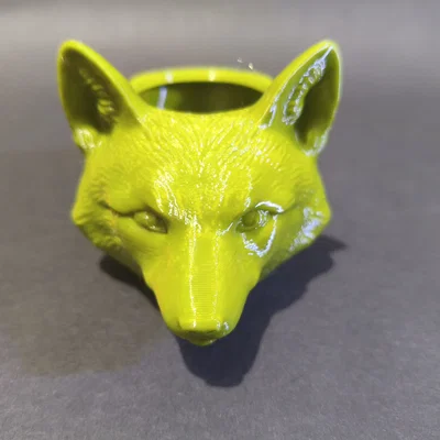Chậu Trồng Sen Đá Hình Cáo Hình Học (Geometric Fox Succulent Planter)