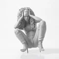 Mô hình tượng người phụ nữ trầm tư - File in 3D (Stressed Lady Figurine) - Thumbnail 2