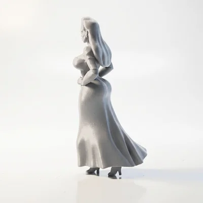 Mô hình tượng nhân vật nữ thanh lịch in 3D