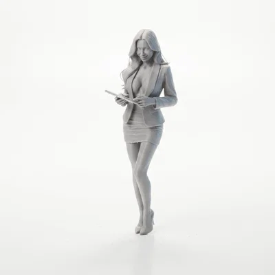 Tượng Nữ Doanh Nhân - Mô hình 3D trang trí văn phòng sang trọng