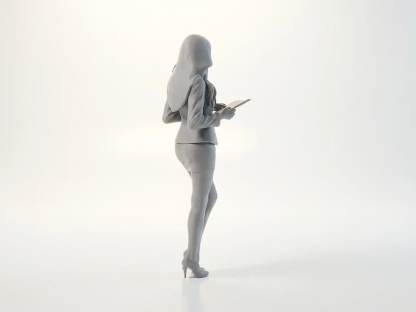Tượng Nữ Doanh Nhân - Mô hình 3D trang trí văn phòng sang trọng - Image 3