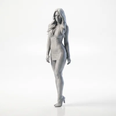 Tượng Nữ Điêu Khắc Thanh Lịch Cho Máy In 3D
