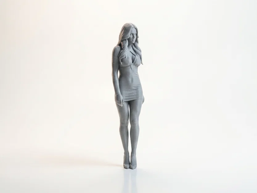 Tượng Nữ Điêu Khắc Thanh Lịch Cho Máy In 3D - Image 2