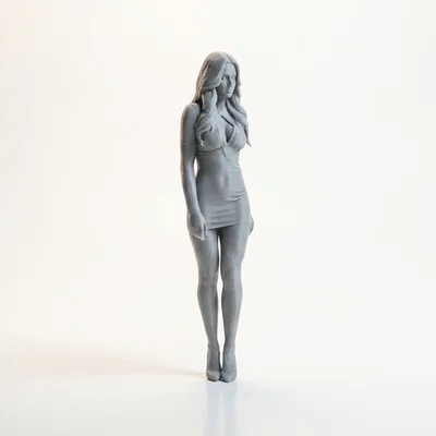 Tượng Nữ Điêu Khắc Thanh Lịch Cho Máy In 3D