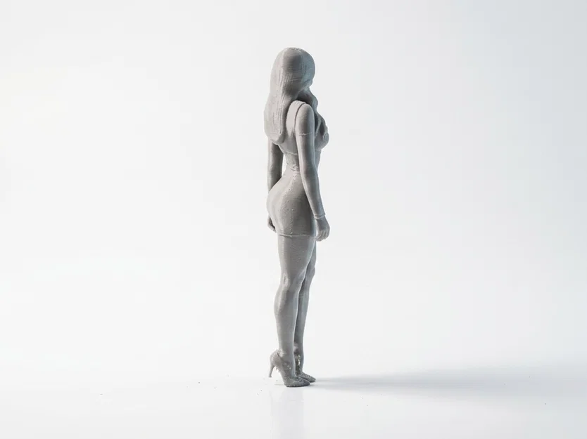 Tượng Nữ Điêu Khắc Thanh Lịch Cho Máy In 3D - Image 3