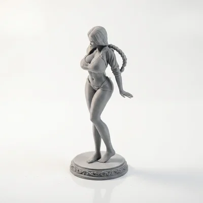 Tượng Mô Hình Nữ Quyến Rũ Mặc Quần Short In 3D