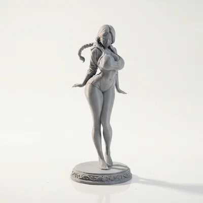Tượng Mô Hình Nữ Quyến Rũ Mặc Quần Short In 3D