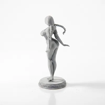 Tượng Mô Hình Nữ Quyến Rũ Mặc Quần Short In 3D