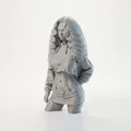 Mô hình tượng 3D nữ nhân trùm mũ (Hooded Female Figurine) - Thumbnail 1
