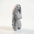 Mô hình tượng 3D nữ nhân trùm mũ (Hooded Female Figurine) - Thumbnail 2