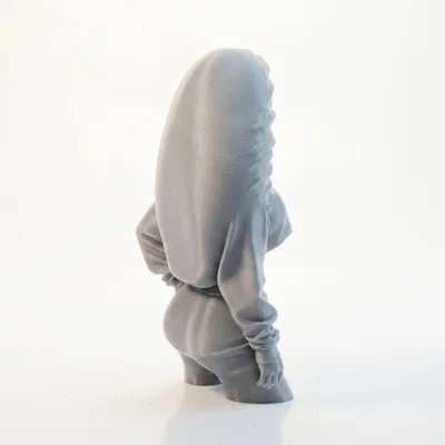 Mô hình tượng 3D nữ nhân trùm mũ (Hooded Female Figurine)