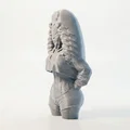Mô hình tượng 3D nữ nhân trùm mũ (Hooded Female Figurine) - Thumbnail 4