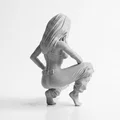Mô hình tượng nữ dáng ngồi xổm - File in 3D tinh xảo - Thumbnail 3