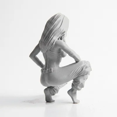 Mô hình tượng nữ dáng ngồi xổm - File in 3D tinh xảo