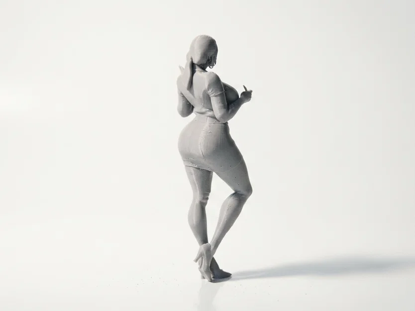 Mô hình cô giáo in 3D - Tượng nhân vật nữ - Image 3