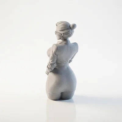 Mô hình tượng cô giáo phong cách - Tệp in 3D cho nữ giáo viên