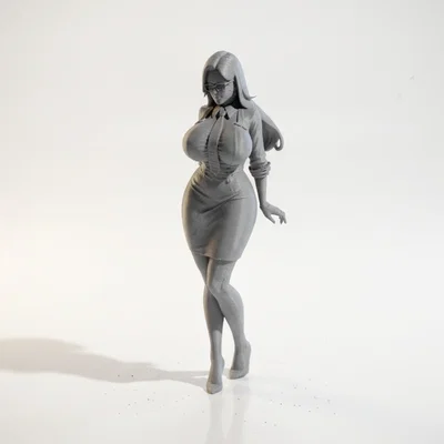 Mô hình tượng nữ nhân vật văn phòng chuyên nghiệp in 3D