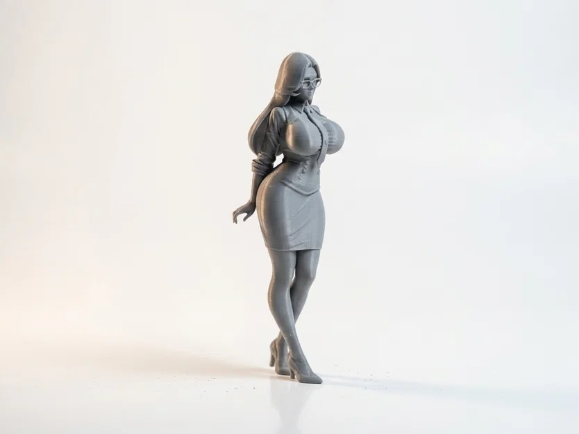 Mô hình tượng nữ nhân vật văn phòng chuyên nghiệp in 3D - Image 2