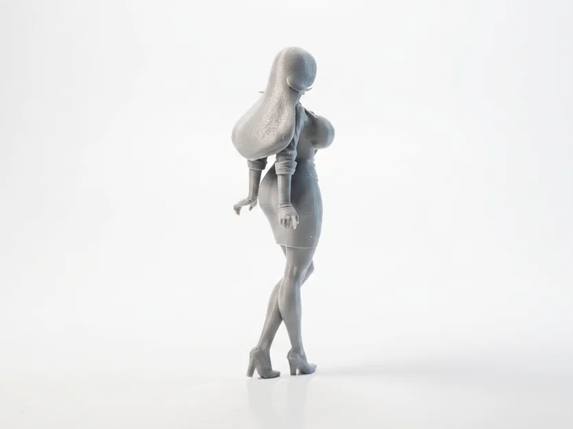 Mô hình tượng nữ nhân vật văn phòng chuyên nghiệp in 3D - Image 3