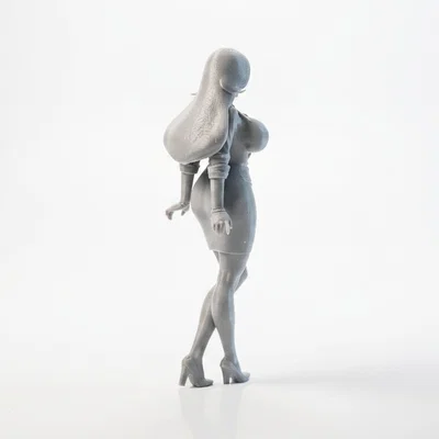 Mô hình tượng nữ nhân vật văn phòng chuyên nghiệp in 3D