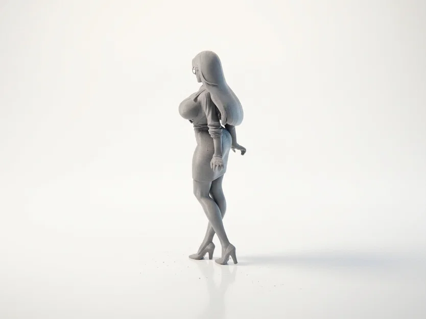 Mô hình tượng nữ nhân vật văn phòng chuyên nghiệp in 3D - Image 4