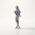 Mô hình tượng nữ nhân vật văn phòng chuyên nghiệp in 3D - Thumbnail 4
