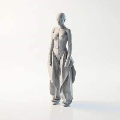 Mô hình tượng nữ nhân thanh lịch (Elegant Female Figurine) - File in 3D STL