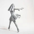Mô hình Nữ Chiến Binh Shooter Nun - Action Figurine in 3D - Thumbnail 3