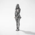 Mô hình Figurine Cô gái mặc váy ngắn - File in 3D - Thumbnail 1