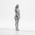 Mô hình Figurine Cô gái mặc váy ngắn - File in 3D - Thumbnail 2