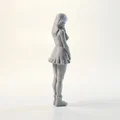 Mô hình Figurine Cô gái mặc váy ngắn - File in 3D - Thumbnail 3