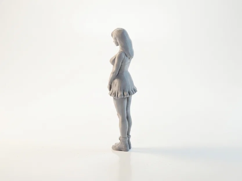 Mô hình Figurine Cô gái mặc váy ngắn - File in 3D - Image 4