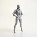 Mô hình tượng nữ nhân vật tóc ngắn in 3D - Thumbnail 2
