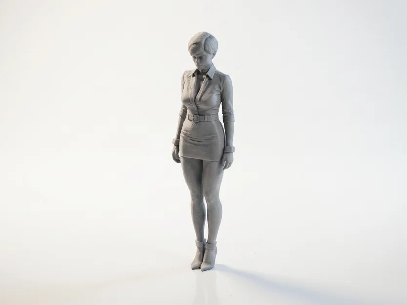 Mô hình tượng nữ quý cô tóc ngắn - File in 3D - Image 1