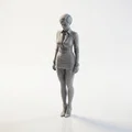 Mô hình tượng nữ quý cô tóc ngắn - File in 3D - Thumbnail 1