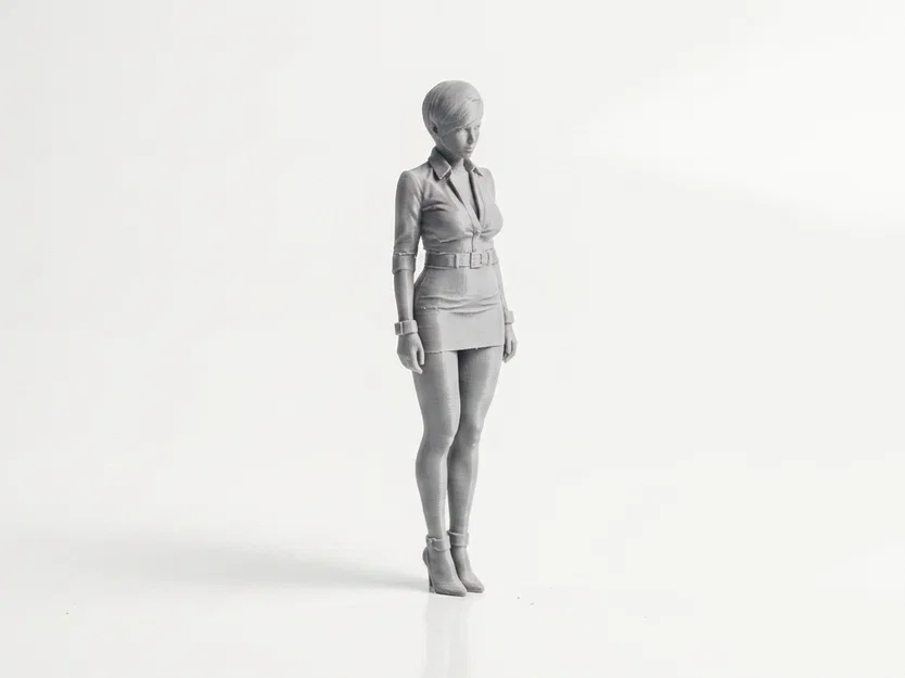 Mô hình tượng nữ quý cô tóc ngắn - File in 3D - Image 2
