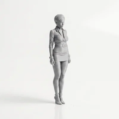 Mô hình tượng nữ quý cô tóc ngắn - File in 3D