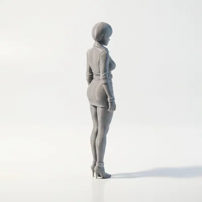 Mô hình tượng nữ quý cô tóc ngắn - File in 3D