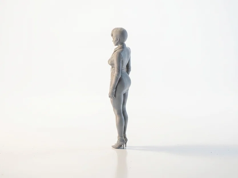 Mô hình tượng nữ quý cô tóc ngắn - File in 3D - Image 4
