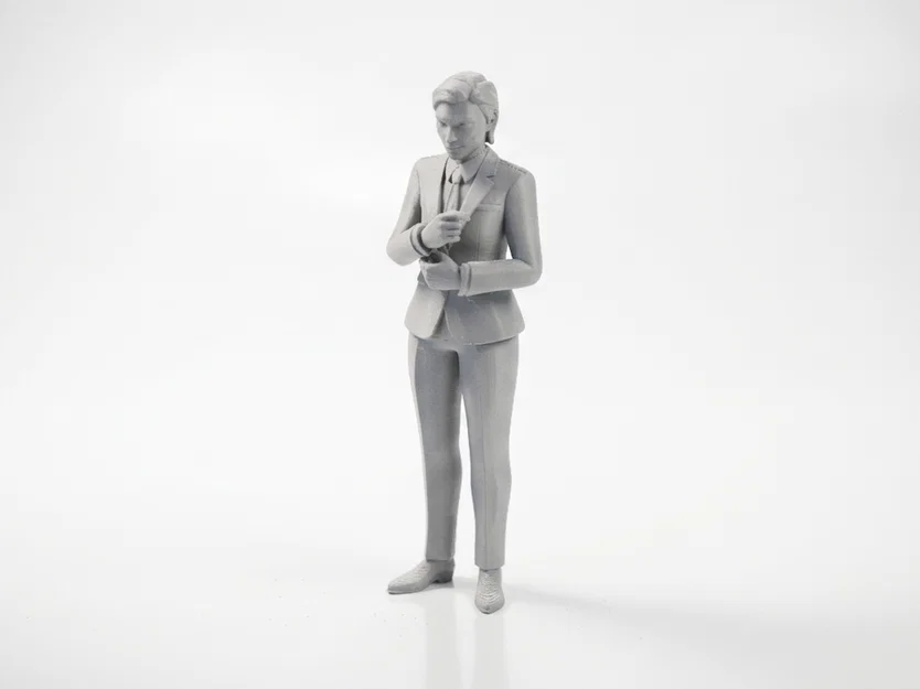 Mô hình 3D Nữ Doanh Nhân Tóc Ngắn Mặc Suit Công Sở - Image 1