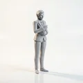 Mô hình 3D Nữ Doanh Nhân Tóc Ngắn Mặc Suit Công Sở - Thumbnail 2