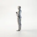 Mô hình 3D Nữ Doanh Nhân Tóc Ngắn Mặc Suit Công Sở - Thumbnail 4