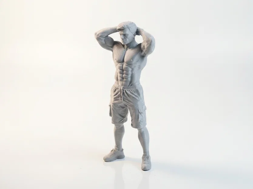 Mô hình tượng nam cơ bắp Fitness 3D Printable cực kỳ chi tiết - Image 1
