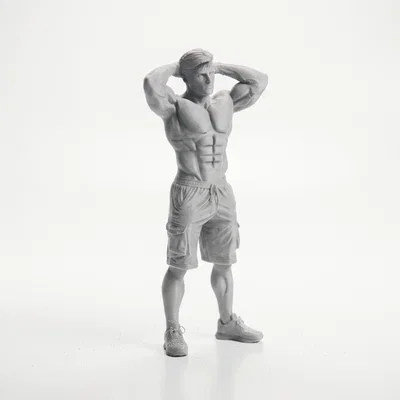 Mô hình tượng nam cơ bắp Fitness 3D Printable cực kỳ chi tiết