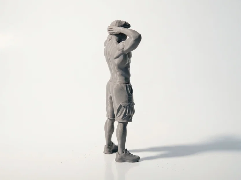 Mô hình tượng nam cơ bắp Fitness 3D Printable cực kỳ chi tiết - Image 3