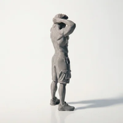 Mô hình tượng nam cơ bắp Fitness 3D Printable cực kỳ chi tiết