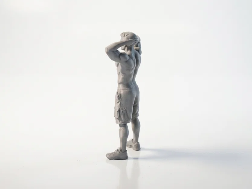Mô hình tượng nam cơ bắp Fitness 3D Printable cực kỳ chi tiết - Image 4
