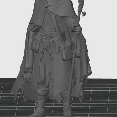 Mô hình 3D Nhân vật Pháp sư (Mage Character) cho Dungeons & Dragons