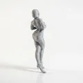 Mô hình 3D tượng quý cô váy ngắn thanh lịch - File in STL - Thumbnail 3