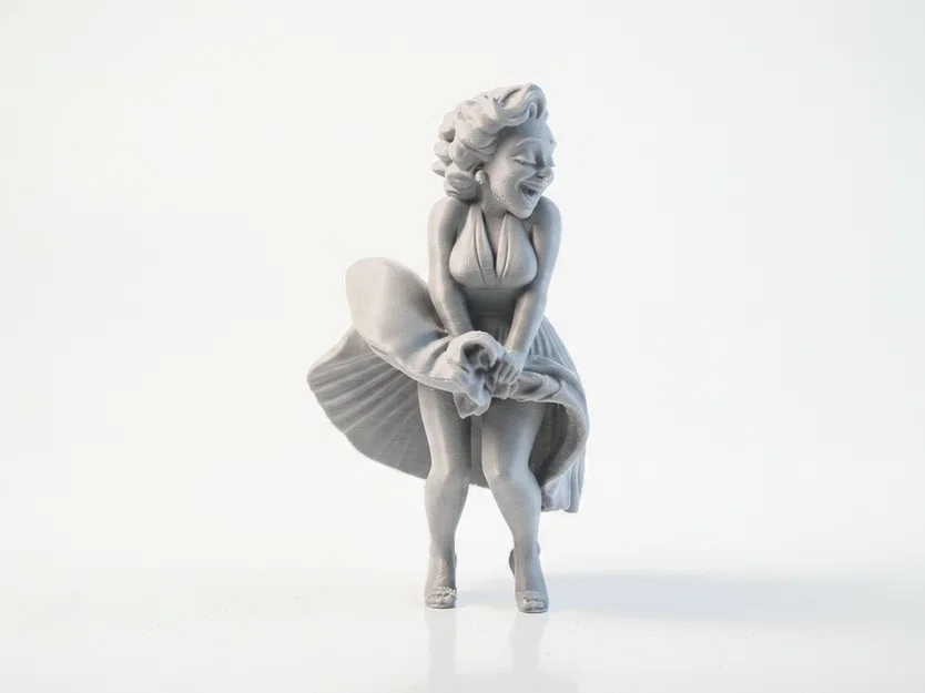 Mô Hình Cô Gái E Thẹn - Tượng Nữ 3D In Ấn Nghệ Thuật - Image 2